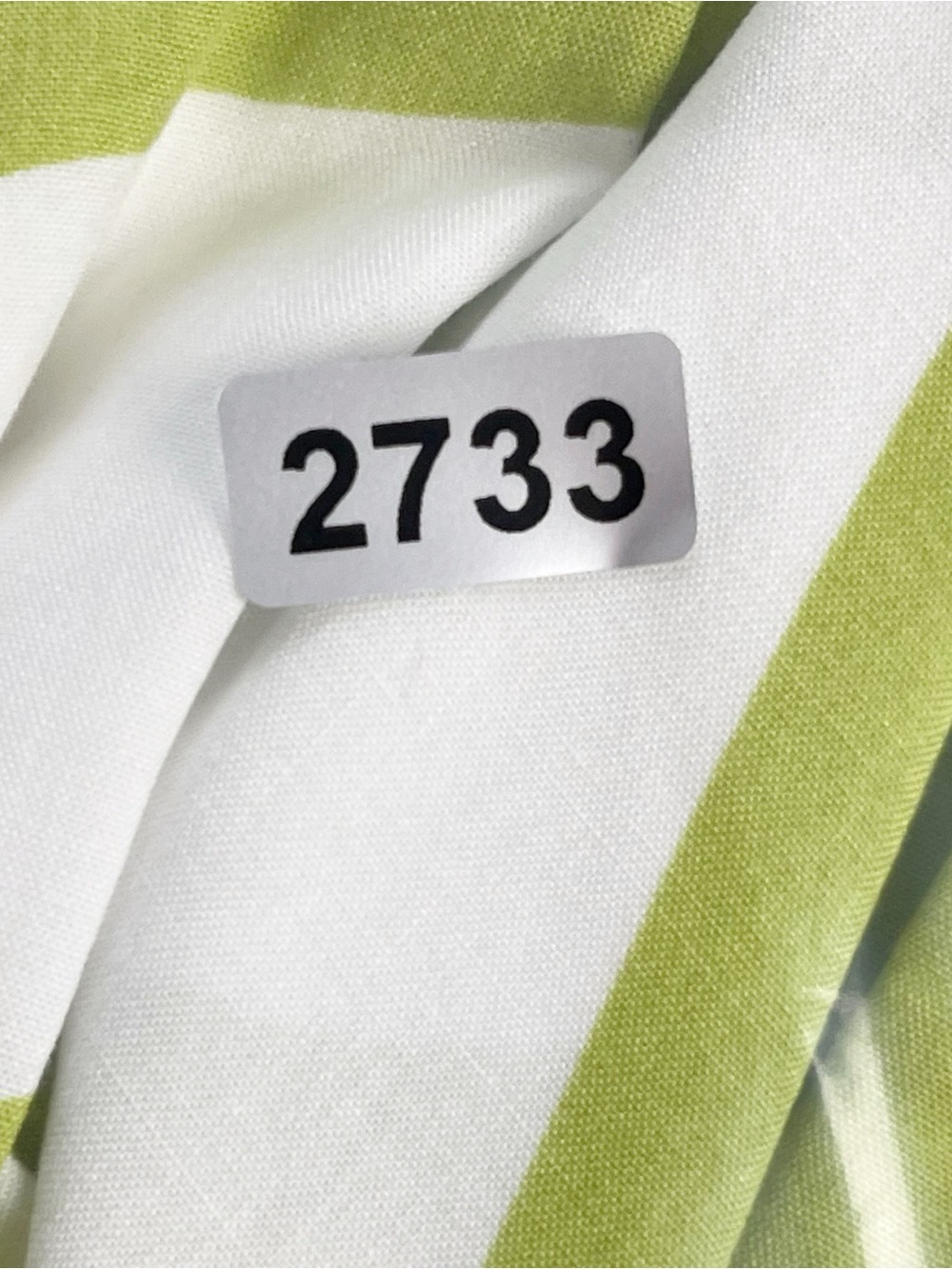 Abel The Label Green & White Abstract Print Tiered Maxi Dress Size L - Picture 5 of 5